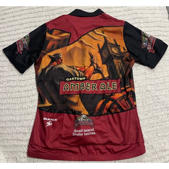 Sugoi Cycling Jersey Top Womens Large Short Sleeve Quarter Zip Shirt Red Canada - Picture 5 of 9